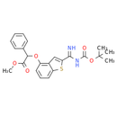 Methyl{[2-(N'-{[(2-methyl-2-propanyl)oxy]carbonyl}carbamimidoyl)-1-benzothiophen-4-yl]oxy}(phenyl)acetate