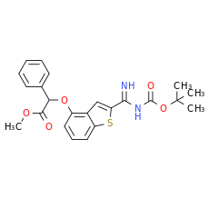 Methyl{[2-(N'-{[(2-methyl-2-propanyl)oxy]carbonyl}carbamimidoyl)-1-benzothiophen-4-yl]oxy}(phenyl)acetate