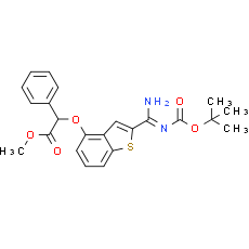 Methyl{[2-(N'-{[(2-methyl-2-propanyl)oxy]carbonyl}carbamimidoyl)-1-benzothiophen-4-yl]oxy}(phenyl)acetate