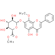 Wogonin 7-O-beta-D-glucuronide methyl ester