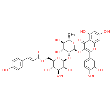 Quercetin 3-O-β-D-(6''-p-coumaroyl)glucopyranosyl(1→2)-α-L-rhamnopyranoside