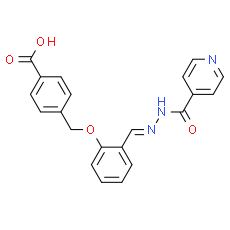 E)-4-((2-((2-isonicotinoylhydrazono)methyl)phenoxy)methyl)benzoic acid | CAS